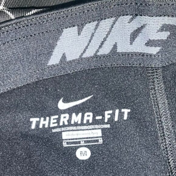 ⚡ Nike Therma-Fit Men’s‎ Track Pants | Black/Gray Athletic Warm-Up Joggers (M) - Picture 4 of 4